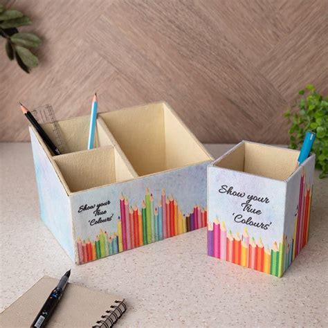 Buy Color Cast Stationary Holder (Doodle Collection) - Set Of Two ...