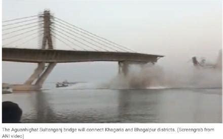现场视频曝光！印度一横跨恒河大桥二次坍塌，耗资百亿卢比修建
