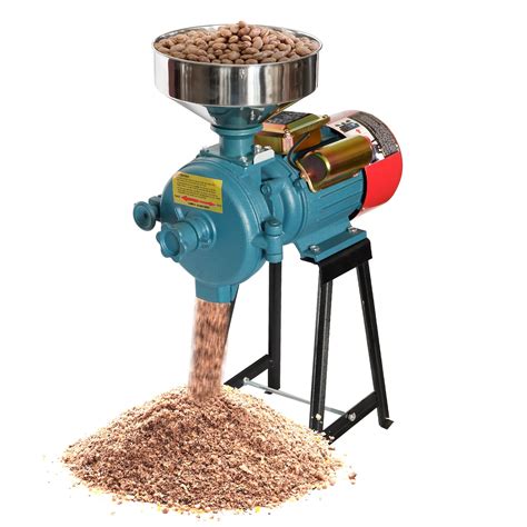 Buy H&ZT 110V Electric Grinder Machine, 3000W Flour Mill Corn Cereals ...
