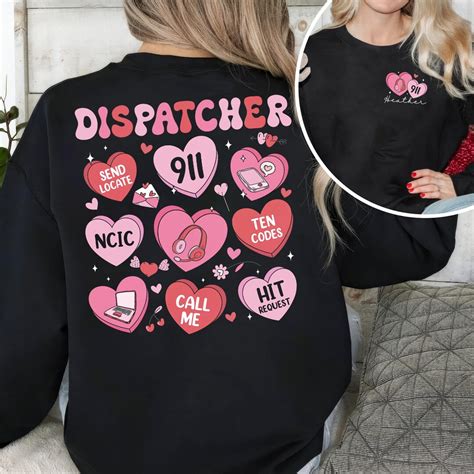 Dispatcher 911 Valentine's Day Shirt, Emergency Dispatcher Shirt ...