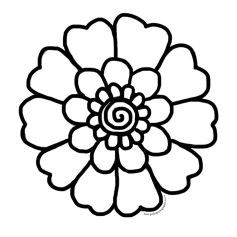 FREE Flower Coloring Sheets - Underbart skapad