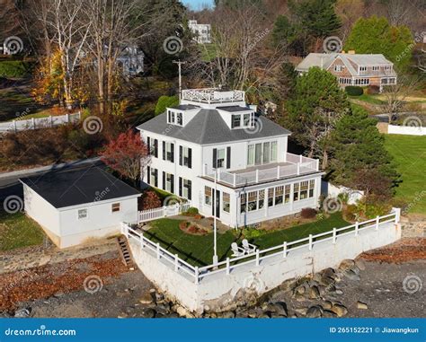 Kittery Point Aerial View, Kittery, Maine, USA Stock Image - Image of ...