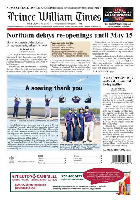 Prince William Times 05/06/2020 by Fauquier Times (52 issues) & Prince ...