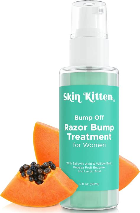 Amazon.com: Skin Kitten Ingrown Hair Serum After Shave for Women - Razor Bump Treatment for ...