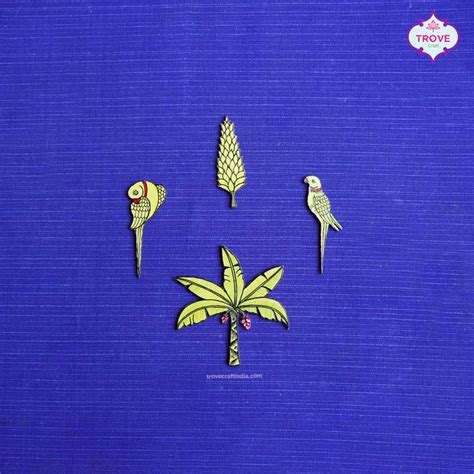 Mini Patachitra Style MDF cutouts – Trove Craft India