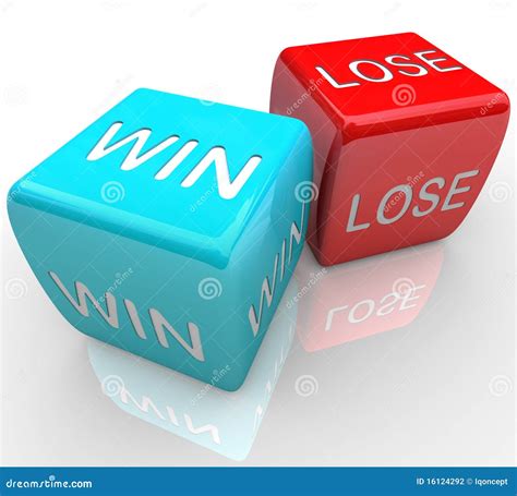 Dice - Win Vs Lose stock illustration. Illustration of gamble - 16124292
