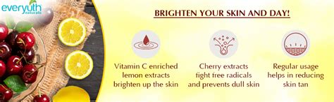 Everyuth Naturals Brightening Lemon & Cherry Face Wash|Deep Cleansing ...