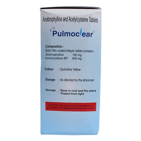 Pulmoclear Tablet 15's Price, Uses, Side Effects, Composition - Apollo ...