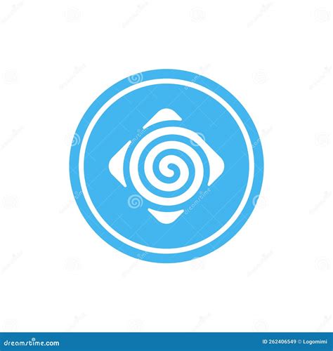Hypnosis Logo Template, Hypnotic Spiral Icon, Hypnotherapy Symbol ...