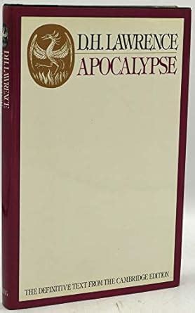 Buy Apocalypse: 2Cambridge Lawrence Edition Book Online at Low Prices ...