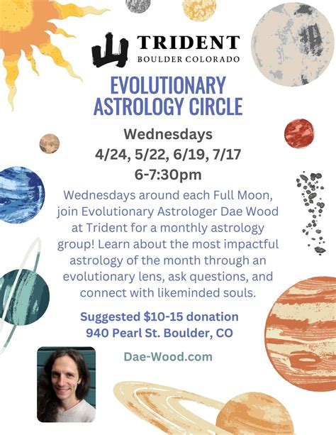 Evolutionary Astrology Circle in Boulder, CO, Trident Booksellers and ...