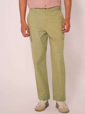 Buy SELECTED HOMME Green Mid Rise Cargos (29) Online