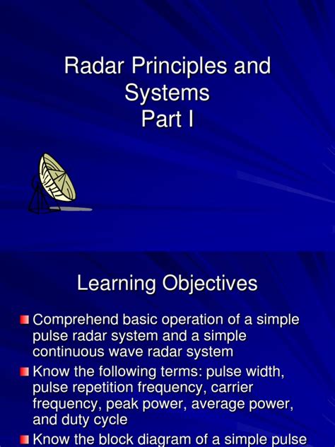 Image result for Basic Radar Principles