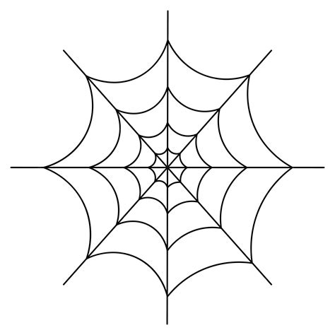 Spinnennetz-Silhouettenskizze Klebefalle für das Opfer Ein ...