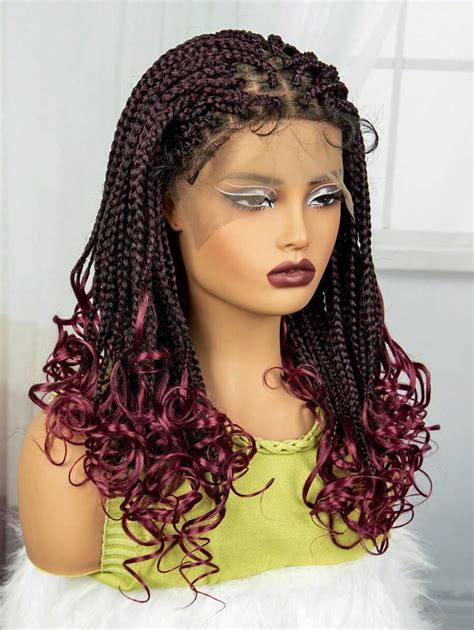 Perucas Trançadas para , Perucas Sintéticas de Frente de Renda Quadrada ...