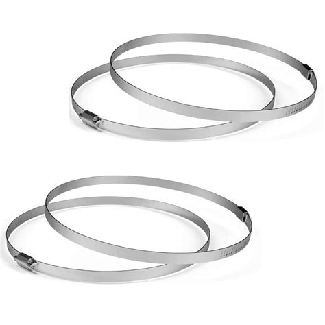 4 Inch Duct Clamps for 4" HVAC Air Ducting, Hoses, & Fans - (4 Pack ...