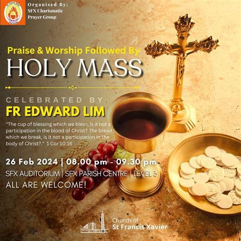 Praise & Worship Followed By Holy Mass Celebrated By Fr Edward Lim, 63A ...
