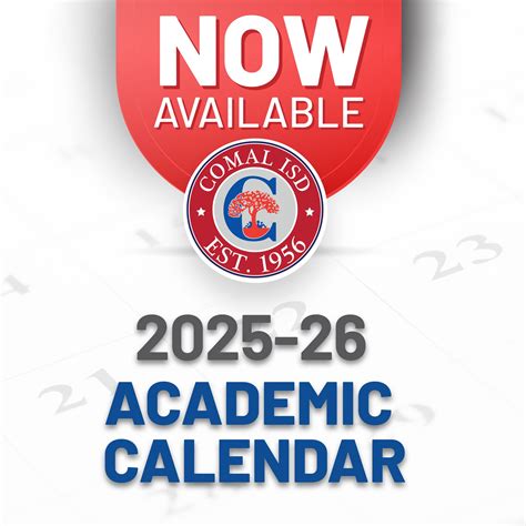 Comal ISD - The 2025-2026 Academic Calendar is now available. The ...