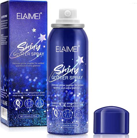 Shiny Glitter Spray,Hair and Body Glitter Spray, Glitter Spray for ...