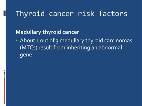 PPT - Thyroid Cancer: Symptoms, Risks & Facts PowerPoint Presentation - ID:9236366