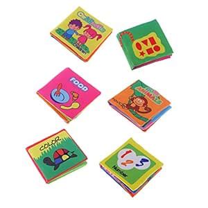 Rare 6pcs Set Baby Kids Intelligence Development Soft Cloth Cognize ...