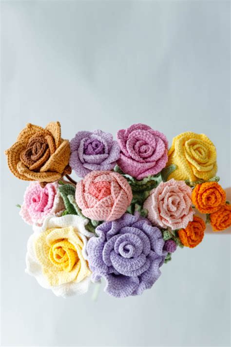 Image result for Crochet Rose Pattern Tutorial