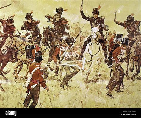 Painting depicts the Battle of the Thames. Also known as the Battle of ...