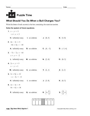 Fillable Online What Should You Do When A Bull Charges You Puzzle Time ...