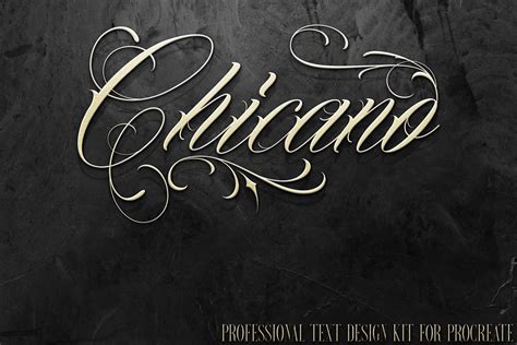 Chicano Fonts Alphabet