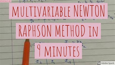 Image result for Newton-Raphson Method for Multiple Equation S