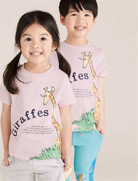 Buy Pure Cotton Roald Dahl™ & NHM™ T-Shirt at Marks & Spencer