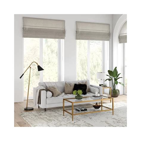 Buy Henn&Hart Mid Century Metal Frame Coffee Table in Antique Brass w ...