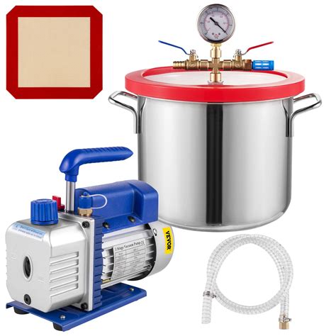 Buy VEVOR 1.5 Gallon Vacuum Desing Chamber Kit Stainless Steel Desing ...