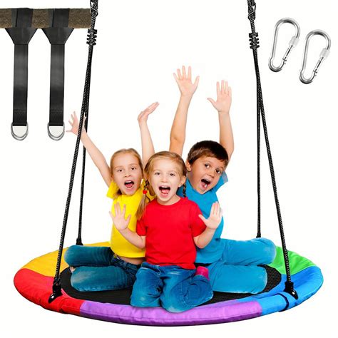 40" Saucer Tree Swing Set for Kids Adults,700Ib Weight Capacity ...