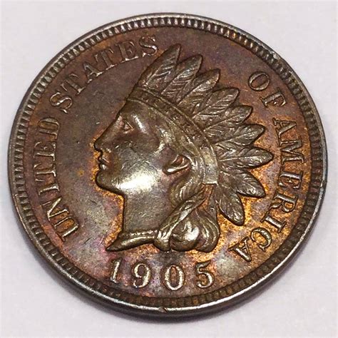1905 Uncirculated Indian Head Penny Beautiful Coin | Property Room