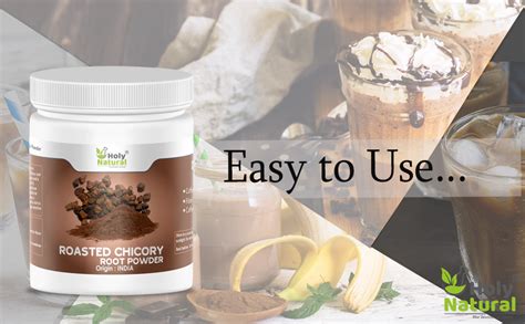 Holy Natural Roasted Chicory Root Powder (400 gm) Coffee Substitute ...