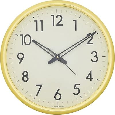 Buy CHRONIKLE Elegant Round Plastic Case White Dial Analog Wall Clock ...