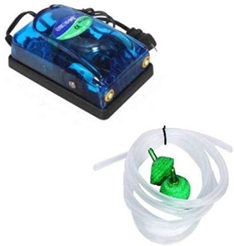 MASHKI Aquarium Air Pump with Air Stones & Pipe, Silent Aquarium ...