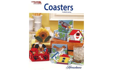 Leisure Arts Coasters In Plastic Canvas Cross Stitch Book, Plastic ...