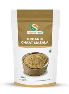 SAPPHIRE FOODS Organic Chaat Masala Spices Premium Fresh (250g ...