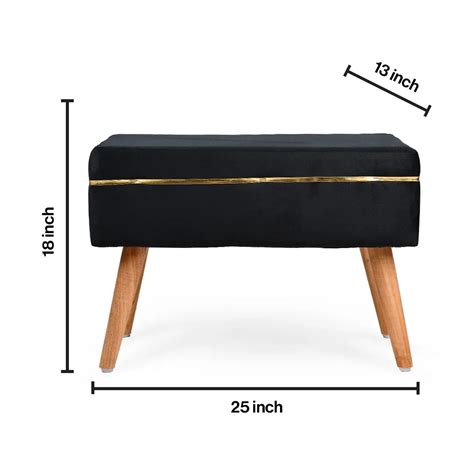 Black Oval Bench - Combo Of 2 | Threadvibe Living