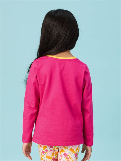 Buy Peppa Pig: Good Vibes Girls Cotton Full Sleeve T-Shirts online at ...