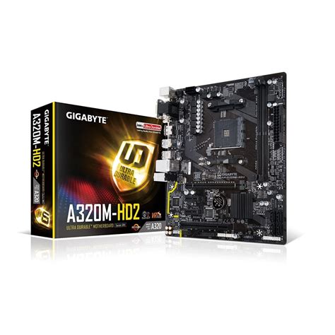 Gigabyte GIGABYTE GA-A320M-HD2 AM4 AMD A320 HDMI USB 3. 1 Type-A ATX ...