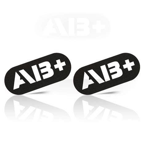 Buy M-Tac Morale Patch Blood Type Patches AB+ Set of 2 (Black) Online ...