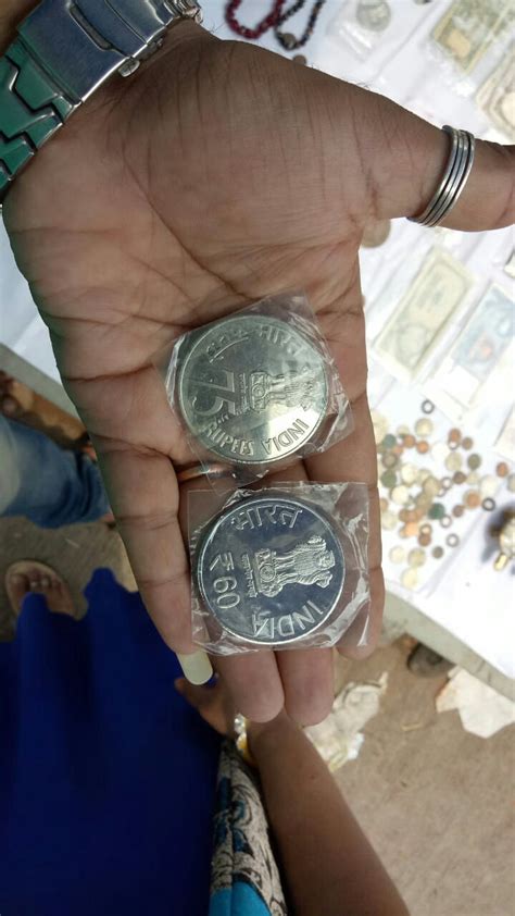 New Indian 500, 200, 100,125, 75, 60 rupees coins Images