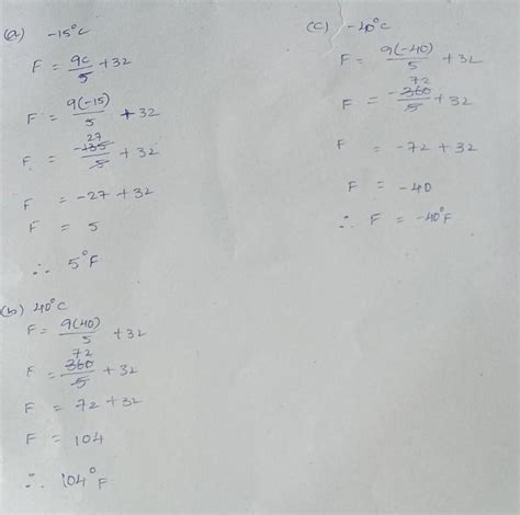 4. To convert temperature from Celsius to Fahrenheit, we multiply by 9/ ...