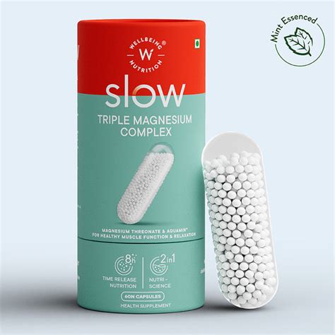 Slow Triple Magnesium Complex Capsules | Wellbeing Nutrition
