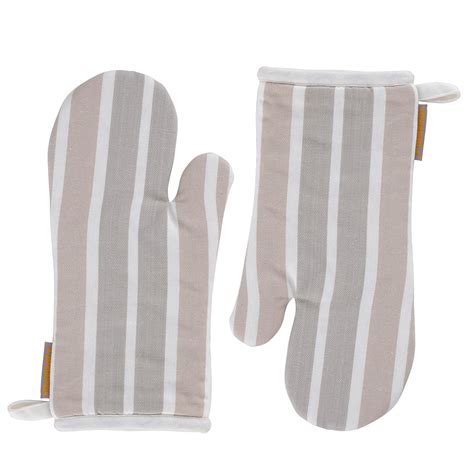 Buy Maspar Printed Clem 2 PC Oven Mitt Set Beige