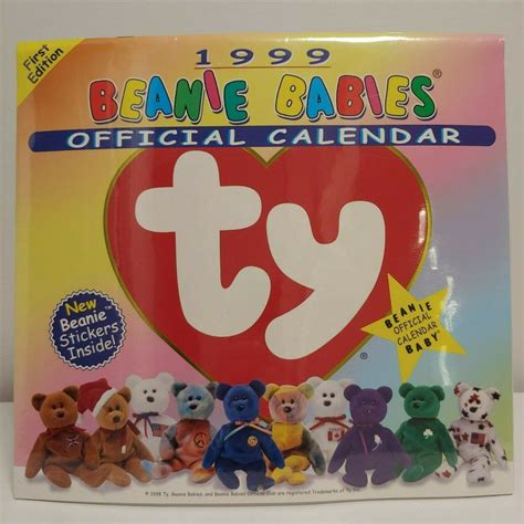 Beanie Baby Birthday Calendar - Printable Word Searches