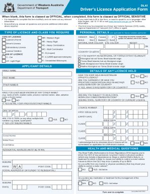 Application For A New Driver's Licence Number (E126) Form - Fill and ...